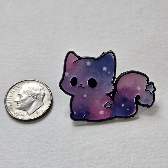 Galaxy Cat Enamel Pin - Picture 2 of 3